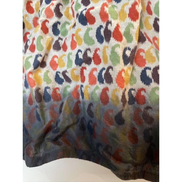 Calypso St Barth Womens Embroidered Trim V Neck Printed Tunic Top Boho XS cotton - Picture 10 of 12